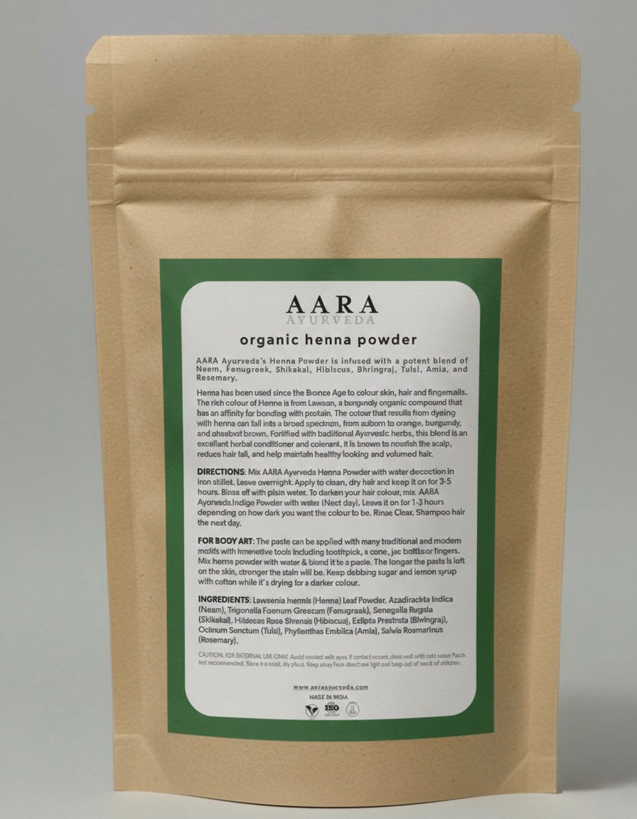 Organic Heena Powder (included Powerful Herbs)