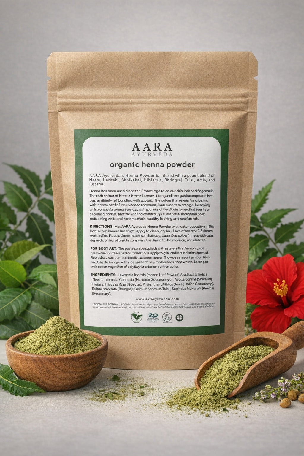 Organic Heena Powder (included Powerful Herbs)
